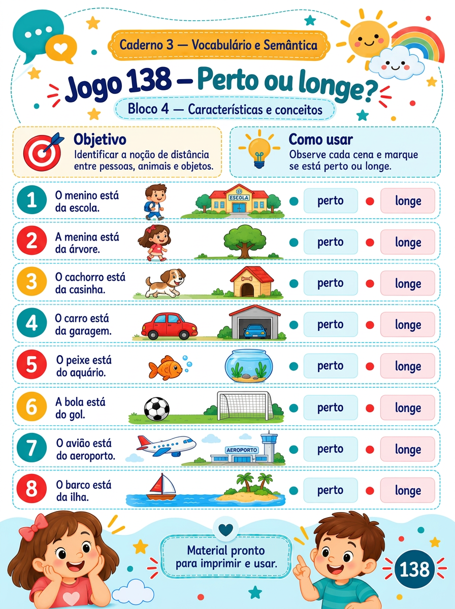Página de exemplo do material de Fono Infantil 2